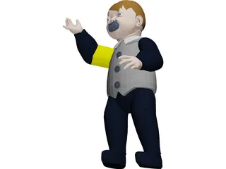 Baby Gala 3D Model preview