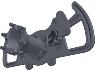 Steering Wheel DTM 3D Model preview