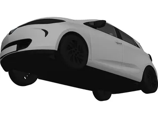 Renault Zoe (2012) 3D Model preview