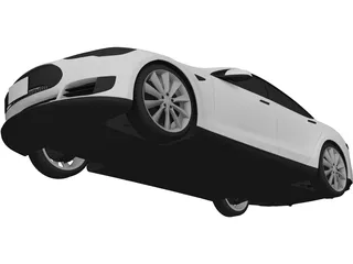 Tesla Model S (2016) 3D Model preview