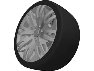 Racing Car Sports Wheel Rim 3D Model preview