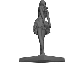 Dancer Woman 3D Model preview