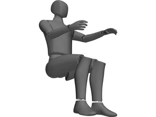 Ergonomic Man 3D Model preview