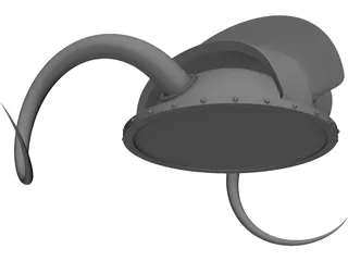 Viking Helmet 3D Model preview