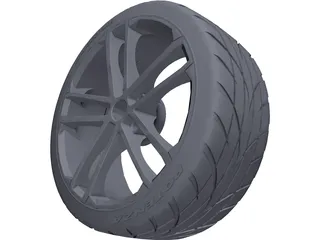 Volkswagen GTD Rims 3D Model preview
