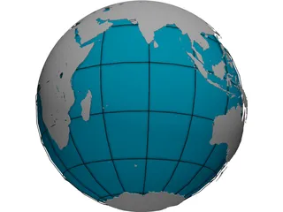 Globe 3D Model preview
