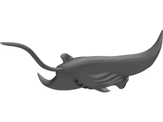 Manta Ray 3D Model preview