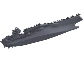 Aircraft Carrier 3D Model preview