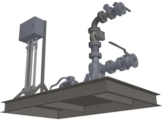 Pump 3D Model preview