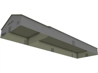 Mercantile Building Greene County Fairground 3D Model preview