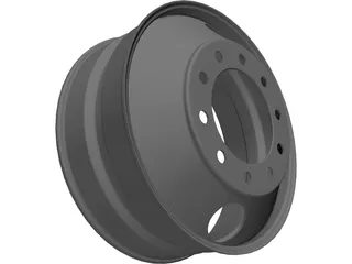 Truck Rim 3D Model preview
