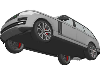 Range Rover SVA Dynamic LWB (2017) 3D Model preview