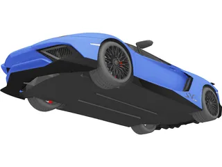 Lamborghini Aventador LP750-4 SV Roadster (2016) 3D Model preview
