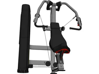 Bench Press 3D Model preview