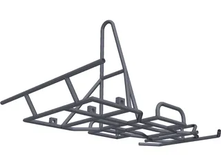 Go Kart Chassis 3D Model preview