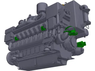 MTU 4000 3D Model preview