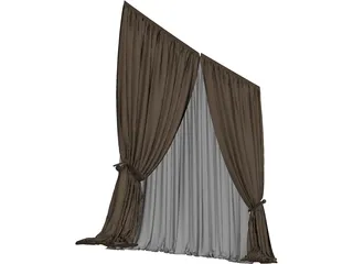 Curtain 3D Model preview