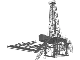 Land Rig 3D Model preview