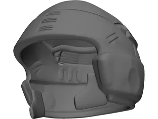 Starship Troopers Helmet 3D Model preview