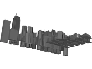 Tokyo Skyscraper Collection 3D Model preview