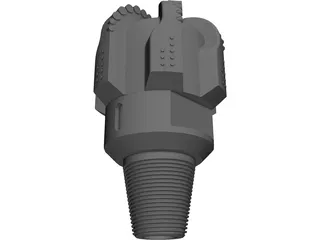 Tricone Drill Bit 3D Model preview