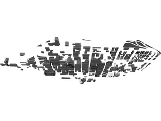 Charlotte Downtown 3D Model preview
