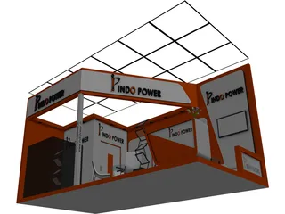 Exhibition Stand 3D Model preview
