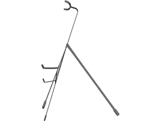 Electric Guitar Stand 3D Model preview