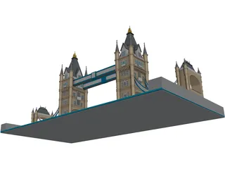 London Tower Bridge 3D Model preview