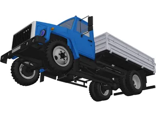 GAZ 3307 3D Model preview