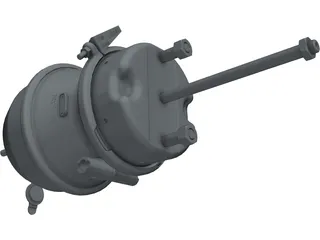 Brake Tristop Cylinder 3D Model preview