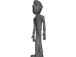 Cartoon Figure Male 3D Model preview