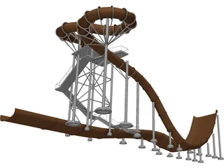 Water Park 3D Model preview