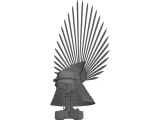Toyotomi Helmet 3D Model preview