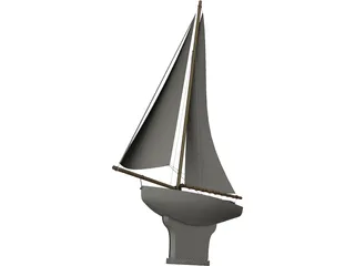 Toy Boat 3D Model preview