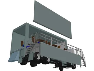Event Truck 3D Model preview