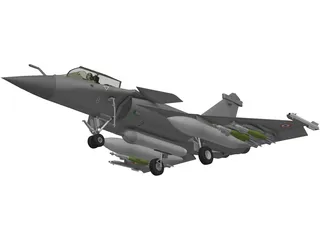 Dassault Rafale 3D Model preview