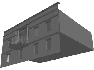 Balcony 3D Model preview