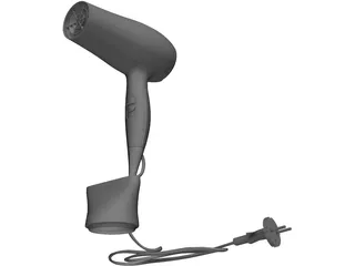 Hairdryer 3D Model preview
