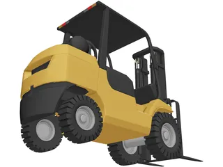 Forklift 3D Model preview