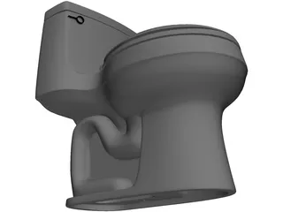 Toilet 3D Model preview
