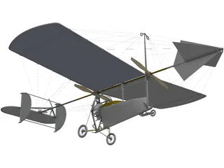 Vlaicu II 1910 3D Model preview