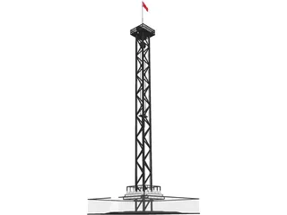 Rail Tower Extreme 3D Model preview