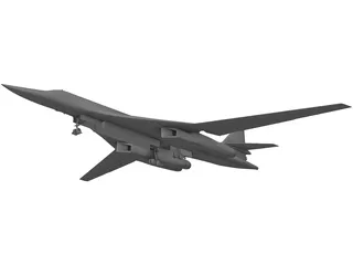 Tupolev Tu-160 3D Model preview