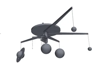 Solar System Layout 3D Model preview