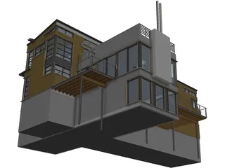 Modern Dwelling 3D Model preview