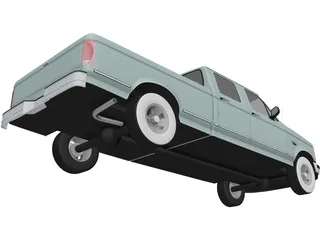 Ford F-150 Crew Cab (1996) 3D Model preview