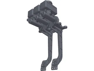 Wilwood Pedals Assembly 340 3D Model preview