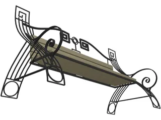 Bench 3D Model preview