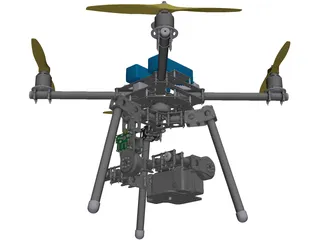 X4 Quadcopter 3D Model preview